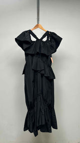 Simone Rocha Off-shoulder Maxi Shirt Dress