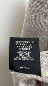 Gucci GG Jacquard Wool Fringe Scarf