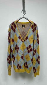 Needles Argyle Check Cardigan
