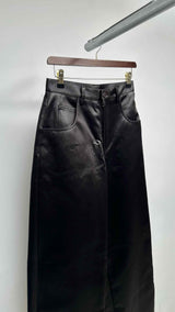 Jil Sander High-waisted Wide Satin Pants