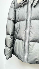 Helmut Lang Fur-Collar Mesh-layered Down Jacket