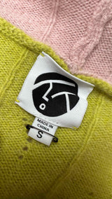 Yan Yan Knits Curious Embroidered Cropproed  Hoodie