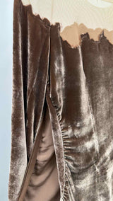 Margiela Burnt Effect Velvet Mesh Blouse
