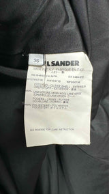 Jil Sander Collarless Houdstooth Coat