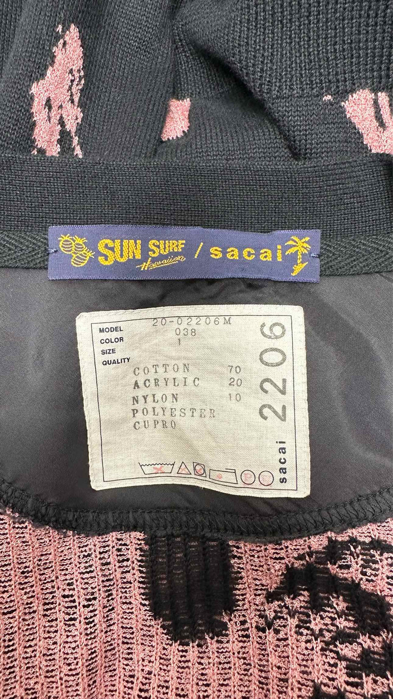 Sacai X Sun Surf  Jacquard Hybrid Cardigan