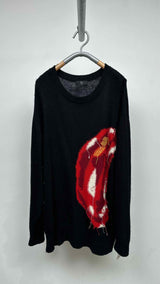 Y's Camellia Pattern Sweater