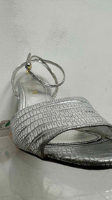 PRADA Metallic-Leather Heels