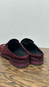 Martin Rose Square-toe Suede Mules