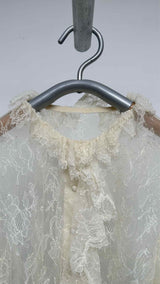Oscar de la Renta Lace Blouse