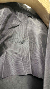 Rick Owens Collarless Cropped Blazer Jacket