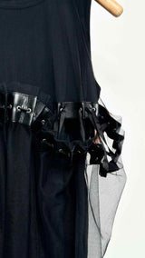 Noir Kei Ninomiya Tule Layered-detailed Tank Top