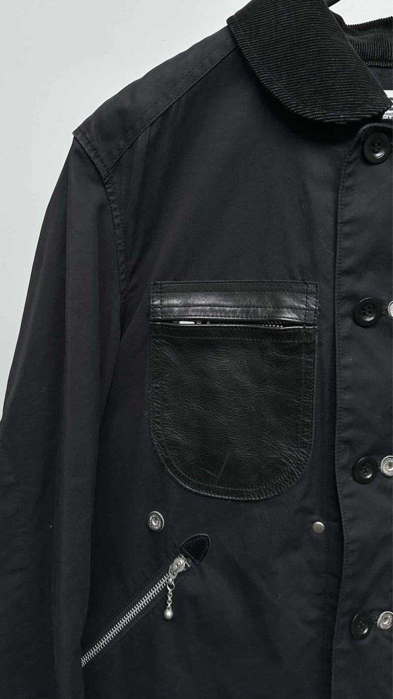eYe Junya Watanabe Man X Seil Marschall Packable Leather-patched Jacket