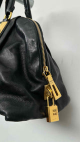 PRADA Calfskin Bauletto Bag