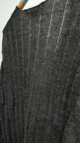 Comme Des Garcons Homme Zip-up Rib Long Cardigan