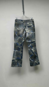 Fendi Feather-printed Flare Jeans