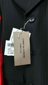 Comme Des Garcons Homme Plus Stripe-sleeve Blazer Jacket