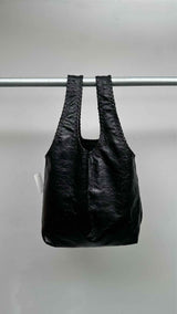 Dries Van Noten Merch Crinkle Leather Bag