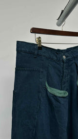 Martin Rose Fold-detailed Wide Jeans