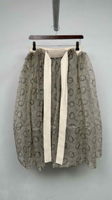 Tao Comme Des GarÃ§ons Floral-mesh Pleated Over Long Skirt