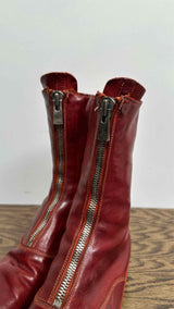 GUIDI Flat Zip Boots