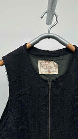 By Walid Embroidered Fringe Gilet
