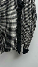 Comme Des Garcons Comme Des Garcons Frill-detailed Check Jacket