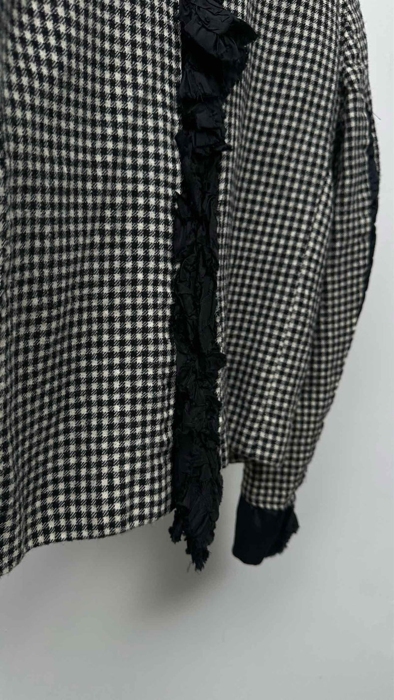 Comme Des Garcons Comme Des Garcons Frill-detailed Check Jacket