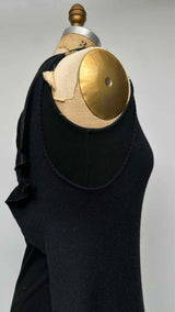 MM6 N/S Rib-knit Wrap-detailed Maxi Dress