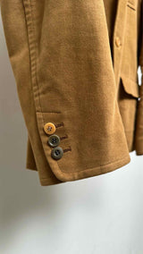 Undercover Dual-color Stand-up Collar Velvet Blazer Jacket