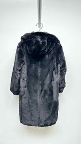 'S Max Mara Velcro Faux-fur Coat