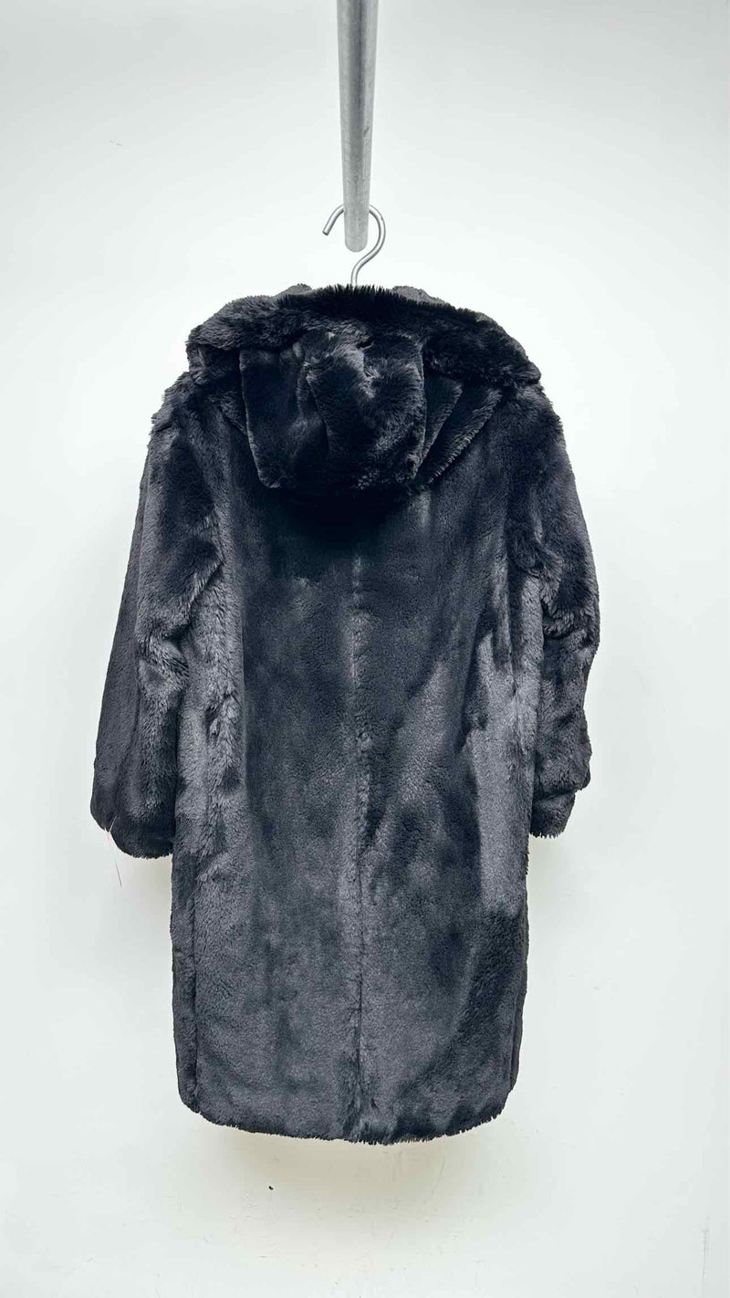 'S Max Mara Velcro Faux-fur Coat