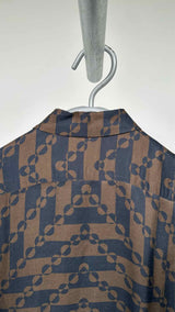 Dries Van Noten S/S Satin Geometric Shirt