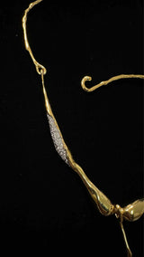 Alexis Bittar Solanales Crystal Teardrop Collar Necklace