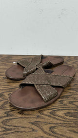 Bottega Veneta Woven-Leather Sandals