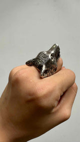 Gucci Anger Forest Wolf Head Ring