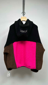 Eye/ LOEWE/ Nature Fleece Patchwork Zip-up Jacket