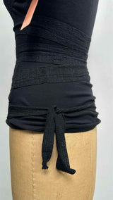 Yohji Yamamoto Bow-wrap Bondage T-shirt