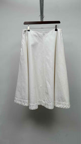 Khaite Renta Wide Denim Skirt