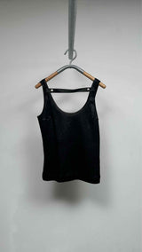 Givenchy Strapped Leather-front Tank Top