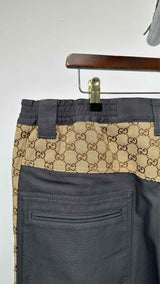 Gucci Monogram Loose-fit Canvas Pants
