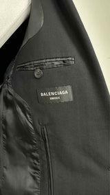 Balenciaga Oversized Shoulder Logo Jacket