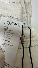 LOEWE Paula's Ibiza L/S Stripe Balloon Maxi Dress