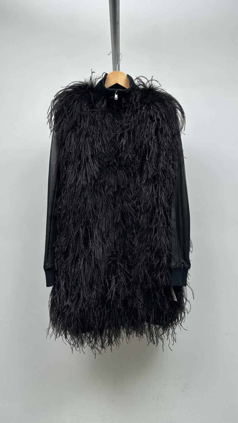 Margiela Leather / Feather Coat