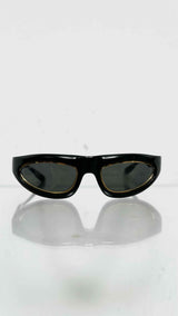 Gucci Metal-rim Cat-eye Mask Sunglasses