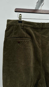 Comme Des Garcons Homme Hybrid Corduroy Cropped Wide Pants