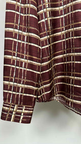 Salvatore Ferragamo Plaid Silk Shirt