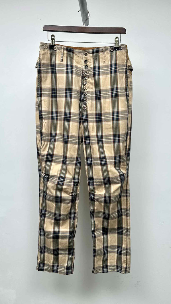 Kapital High Waisted Plaid Pants
