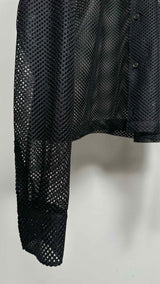 Comme Des Garcons Homme Cropped Mesh Shirt