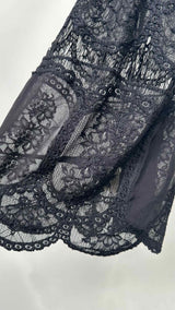 Bode N/S Corinthia Teddy Lace Silk Mini Dress