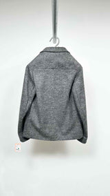 Margiela Razed-shoulder Wool Blazer Jacket